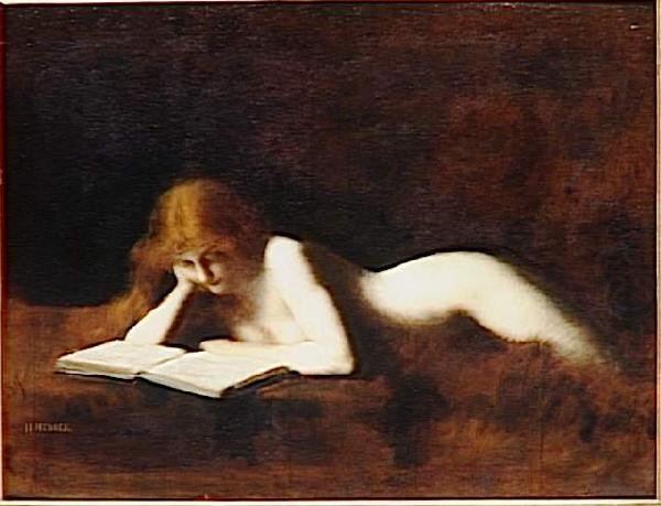 Jean-Jacques Henner La liseuse china oil painting image